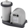 Каркасный бассейн INTEX GREY WOOD PRISM FRAME 549х122см, 24311л фильтр-насос 5678л\ч, лестница, тент, подстилка 26744